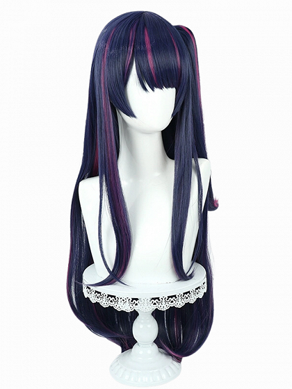 Oshi no Ko Ai Hoshino Highlights Dark Purple Cosplay Wig