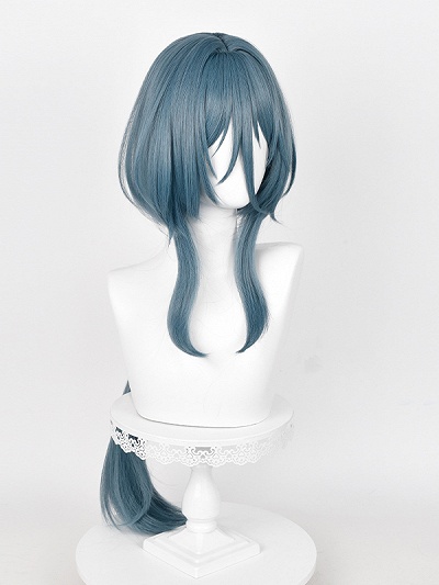 Honkai: Star Rail Natasha Dusty Dark Blue Cosplay Wig