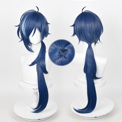 原神 カエヤ ダークブルー コスプレウィッグ