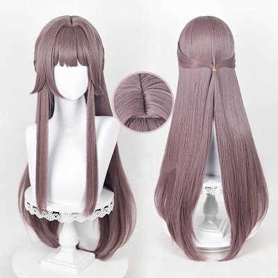 Honkai: Star Rail Herta Dusty Purple Cosplay Wig