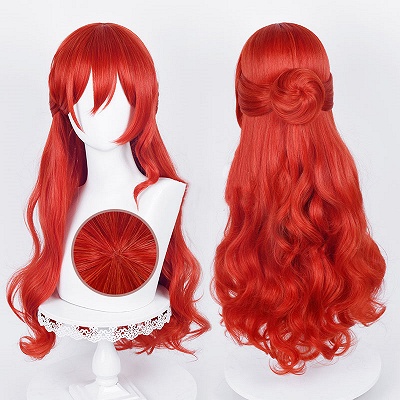 Honkai: Star Rail Himeko Red Cosplay Wig