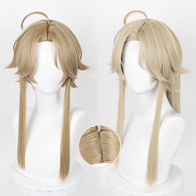 Honkai: Star Rail Yanqing Short Wig + Ponytail Clip Cosplay Wig