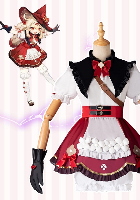 Genshin Impact Klee Skin Blossoming Starlight Outfit Cosplay Costume