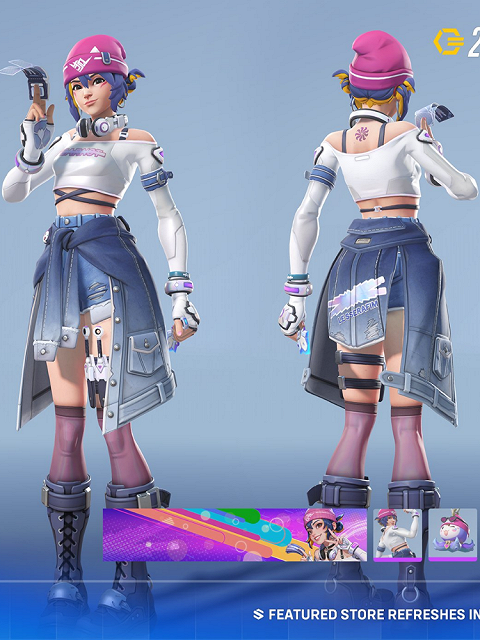 Overwatch LE SSERAFIM x Overwatch 2 Kiriko Cosplay Costume