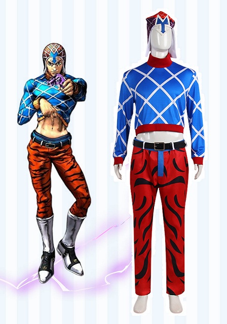 JoJo's Bizarre Adventure Golden Wind Guido Mista Cosplay Costume