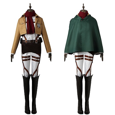Attack on Titan Training Corps Mikasa Ackerman Cosplay Costume
