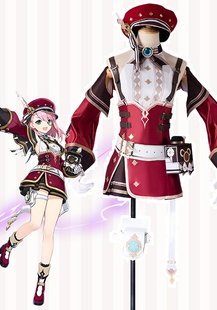 Genshin Impact Charlotte Cosplay Costume