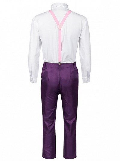 Blue Lock Hyoma Chigiri  Shirt and Suspender Pants Set Cosplay Costume