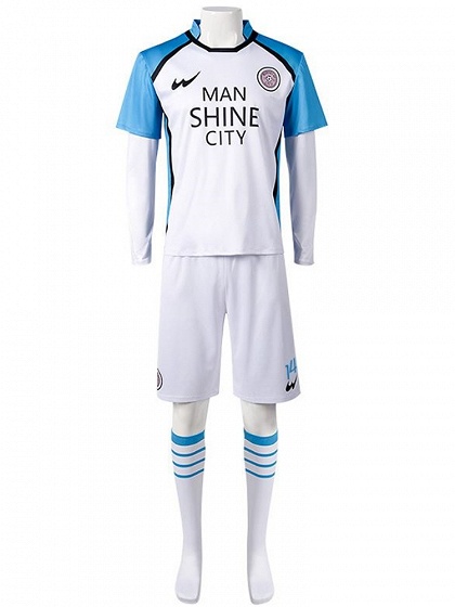 Blue Lock Seishiro Nagi/ Hyoma Chigiri/Reo Mikage  Blue White Football Jersey Uniform Cosplay Costume
