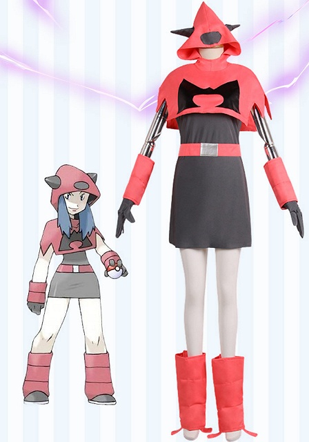  Pokemon Team Magma Women's Suit Cosplay Costume