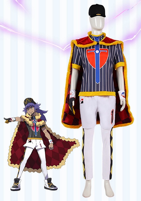  Pokemon Sword and Shield Leon Cosplay Costume