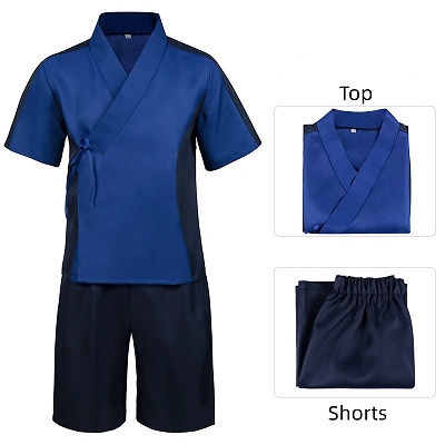 Blue Lock Dark Blue Robe Sleepwear for Men Cosplay Costume