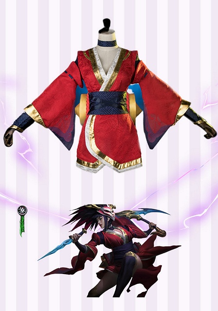 League of Legends Blood Moon Akali Cosplay Costume