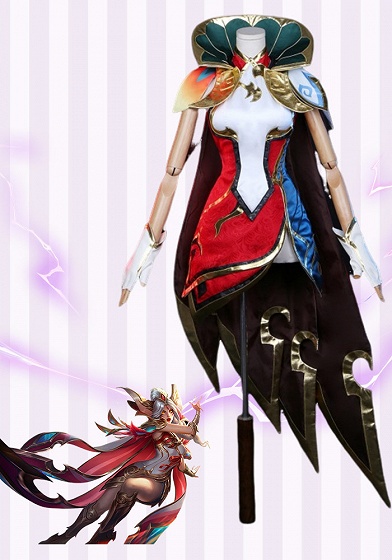 リーグ・オブ・レジェンド プレステージ ブレイブ フェニックス ザヤ コスプレ コスチューム