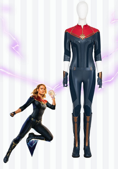 Captain Marvel 2 The Marvels Carol Danvers Cosplay Costume Battle Suit Premium Edition