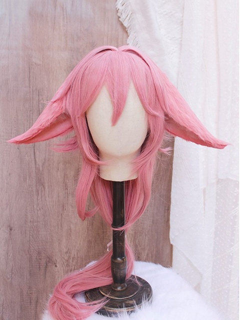 Handmade Faux Fur Genshin Impact Yae Miko Pink Ears KC
