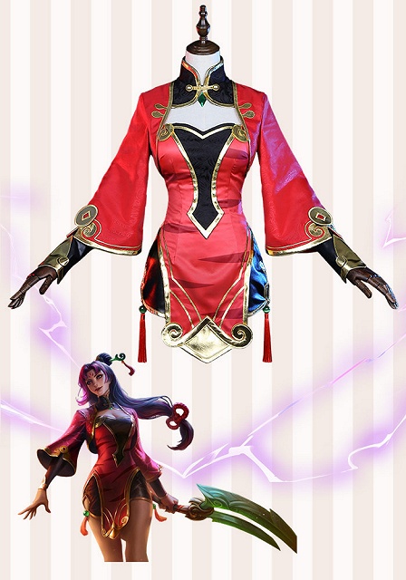 League of Legends Firecracker Diana Cosplay Costume Chinese Lunar New Year Skin