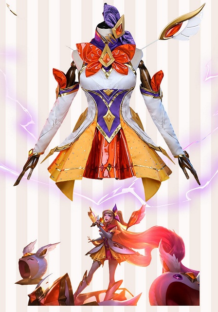 League of Legends LOL Star Guardian Seraphine Cosplay Costume