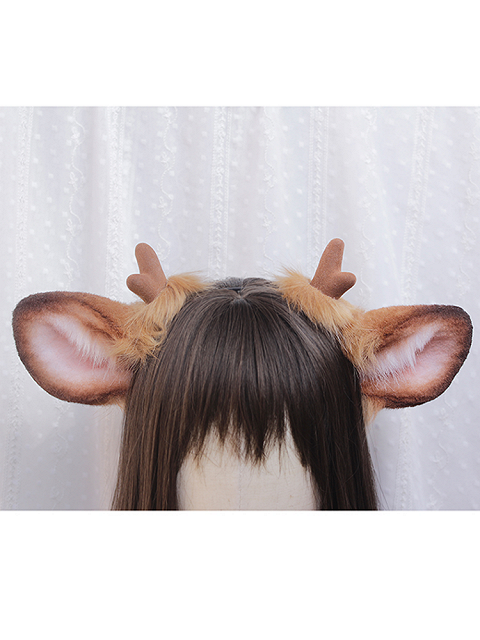 Christmas Handmade Faux Fur Deer Ears KC