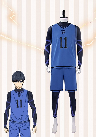 Blue Lock Yoichi Isagi No.11 Rank.299 Cosplay Costume