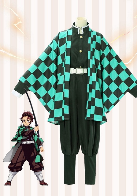 Demon Slayer: Kimetsu no Yaiba Tanjiro Kamado Cosplay Costume