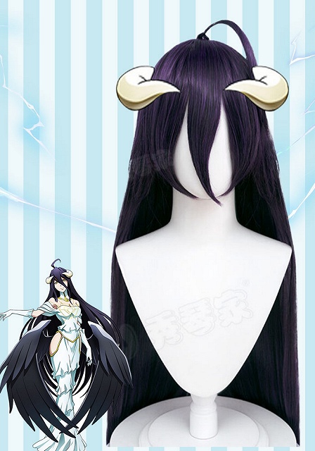 Overlord Albedo Dark Purple Cosplay Wig