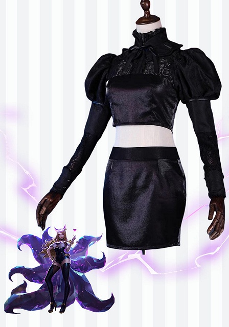 League of Legends K/DA Ahri The Baddest Cosplay Costume 