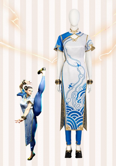 Street Fighter VI 6 Chun Li Premium Edtion Cosplay Costume