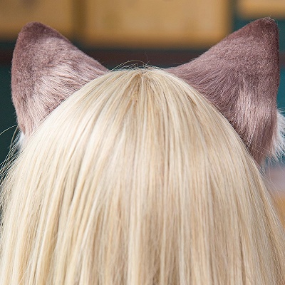 Handmade Faux Fur Cute Ragdoll Cat Ears KC  