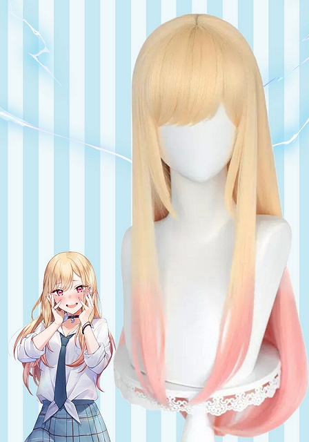 My Dress-Up Darling Marin Kitagawa Golden to Pink Ombre Cosplay Wig