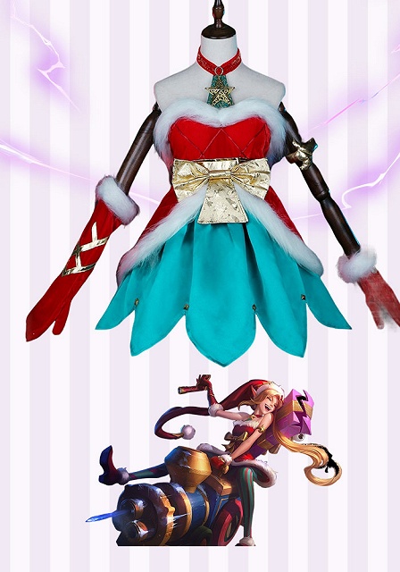 League of Legends Ambitious Elf Jinx Cosplay Costume 