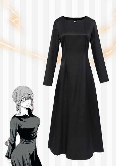 Chainsaw Man Makima Black Dress Cosplay Costume 