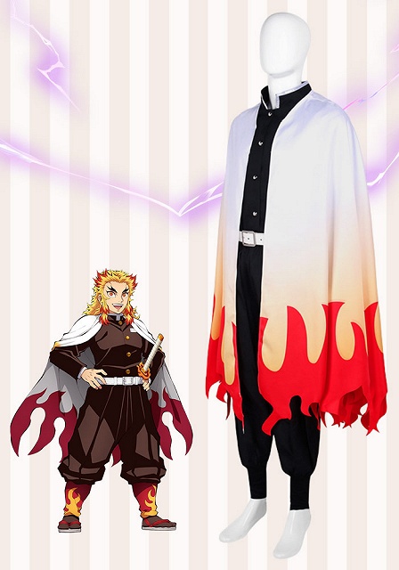 Demon Slayer: Kimetsu no Yaiba Kyojuro Rengoku Cosplay Costume