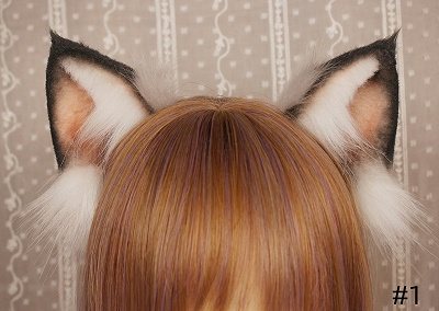 Handmade Faux Fur Maine Coon Cat Ears KC