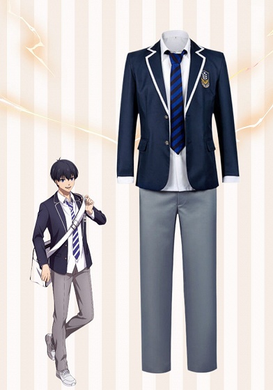 Blue Lock Yoichi Isagi School Uniform Suit Cosplay Costume