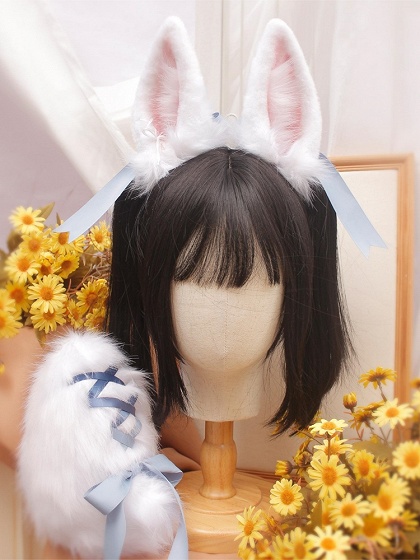 Handmade Faux Fur Rabbit Cute Tail