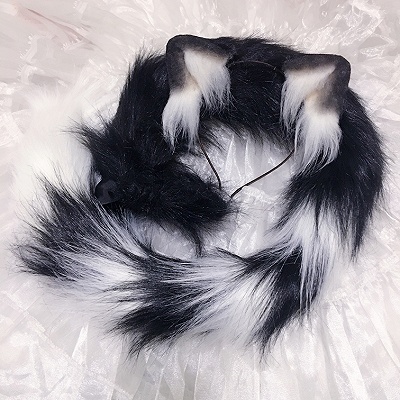 Freely Styled Handmade Faux Fur Cat Tail (Ears Not Included)