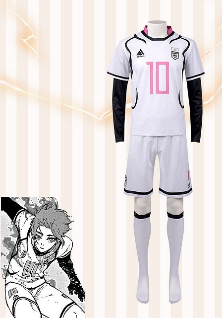 Blue Lock Sae Itoshi No.10 Football Jersey Uniform Cosplay Costume
