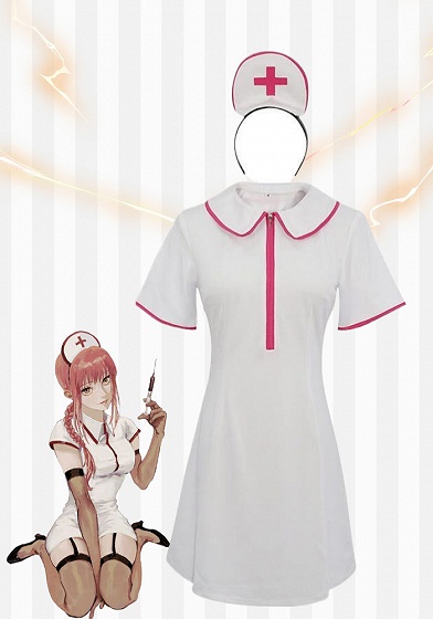 Chainsaw Man Makima Nurse Uniform Cosplay Costume 