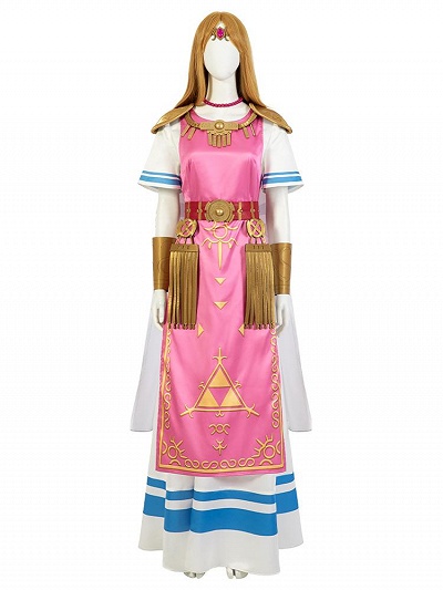 The Legend of Zelda Princess Zelda Dress Super Smash Bros. Version Cosplay Costume