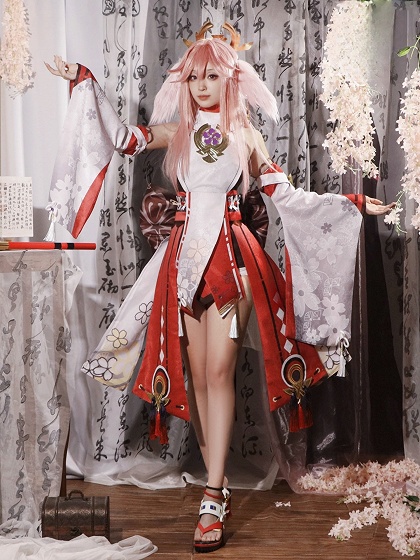 Genshin Impact Yae Miko Cosplay Costume