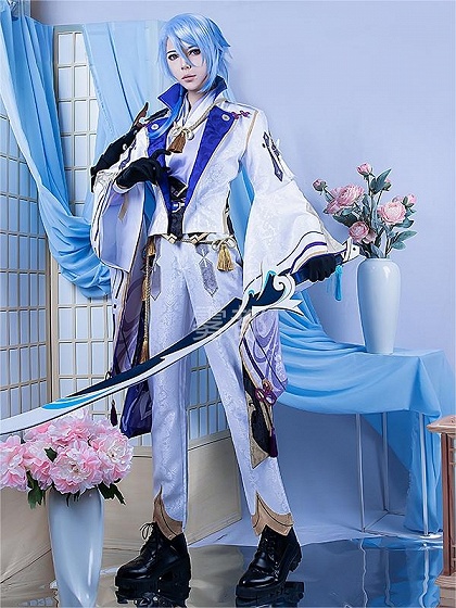 Genshin Impact Kamisato Ayato Cosplay Costume