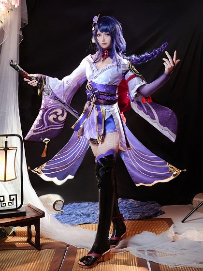Genshin Impact Raiden Shogun Cosplay Costume