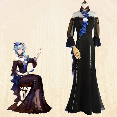 Genshin Impact Genshin Concert Eula Lawrence Cosplay Costume