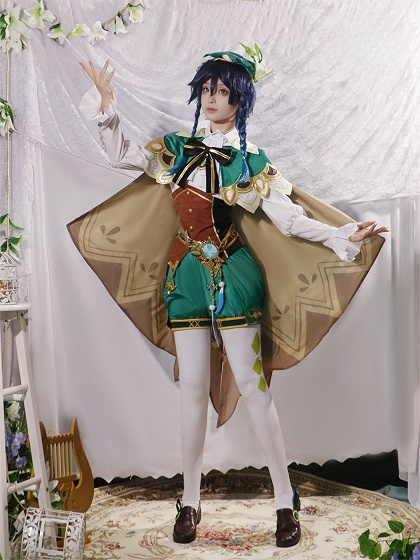 Genshin Impact Venti Cosplay Costume