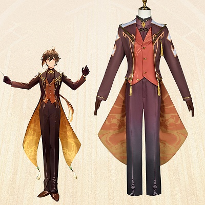Genshin Impact Genshin Concert Zhongli Cosplay Costume