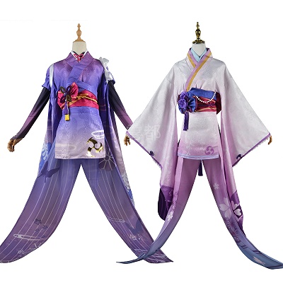 Genshin Impact Raiden Ei and Raiden Makoto Cosplay Costume