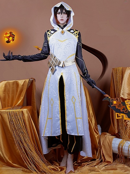 Genshin Impact Rex Lapis Zhongli Cosplay Costume