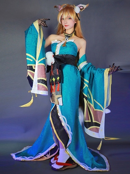 Genshin Impact Ms Hina Gorou Female Cosplay Costume