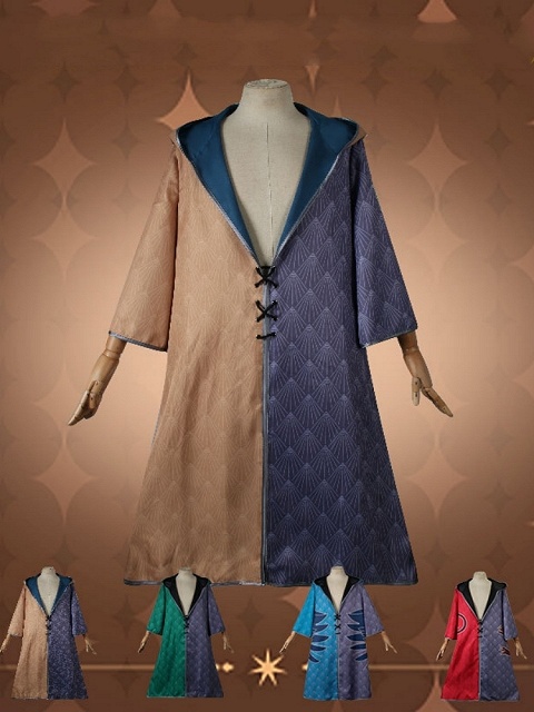 Hogwarts Legacy Gryffindor/Slytherin/Ravenclaw/Hufflepuff Cloak Cosplay Costume